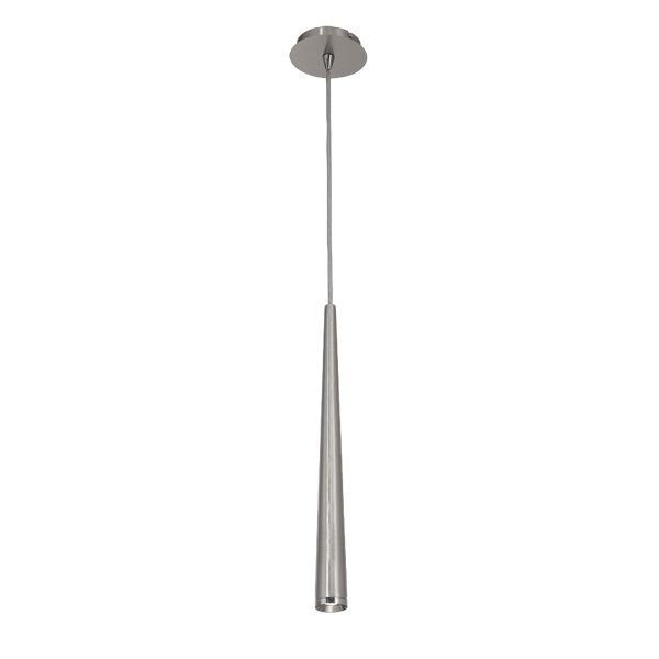Colgante Konos 1 luz led acero