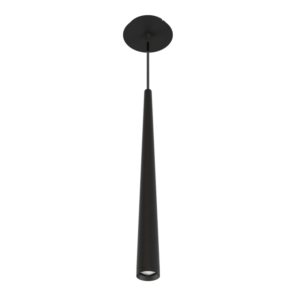 Colgante Konos 1 luz led negro