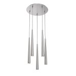 COLGANTE KONOS REDONDO 5 luces Acero  led