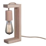 VELADOR GAEL Madera Natural apto led