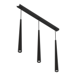 COLGANTE KONOS LINEAL 3 luces Negro led