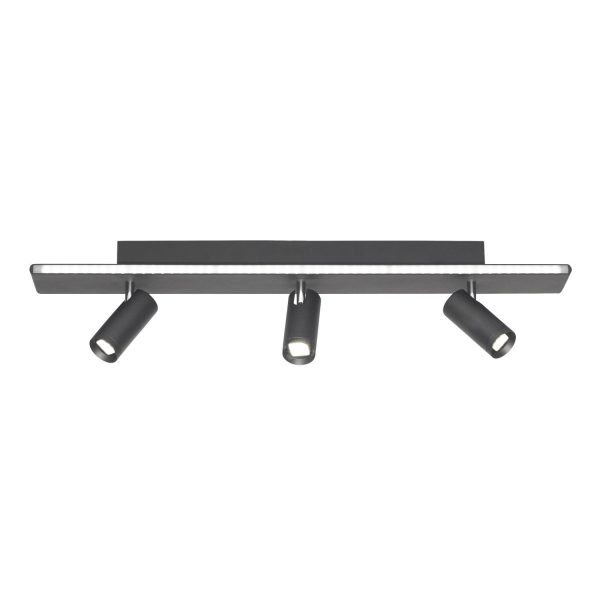 Aplique/Sistema Duo 9 luces negro de led
