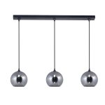 COLGANTE ARISCANI LINEAL 3 luces Negro apto led