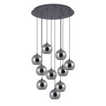 COLGANTE ARISCANI 10 luces  Negro apto led