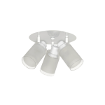 PLAFON 547 3 luces Blanco apto led