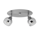 PLAFON 488 2 luces Cromo apto led