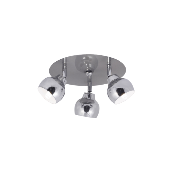 Plafon 488 3 luces cromo apto led