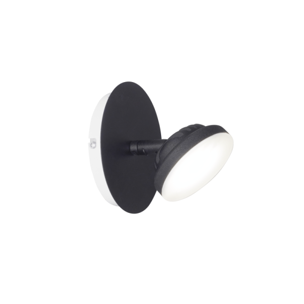 Aplique Lola 1 luz negro led