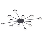 PLAFON LOLA 12 luces Negro Led
