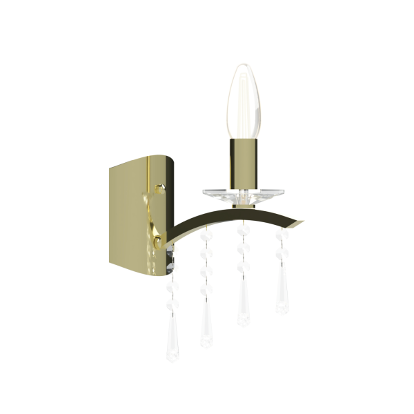 SALOME Aplique de 1 luz oro apto para Led