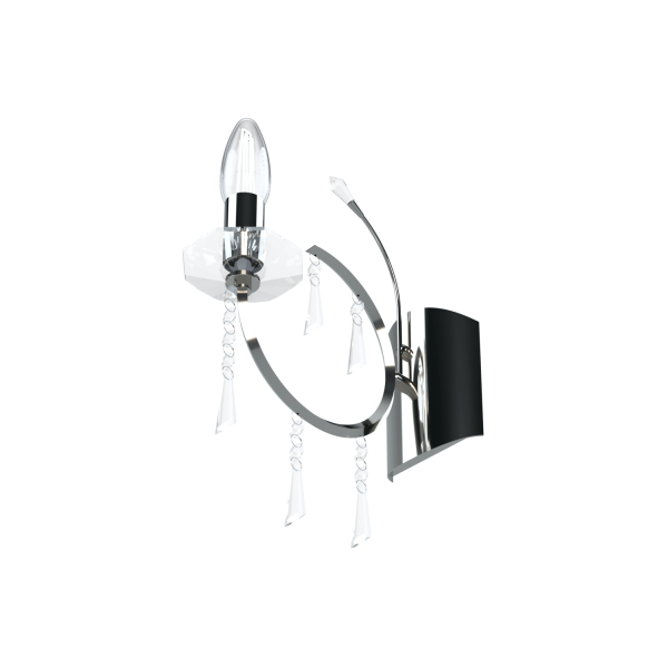REINA Aplique de 1 luz cromo apto para Led