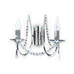 APLIQUE MARISA  2 luces Cromo apto led