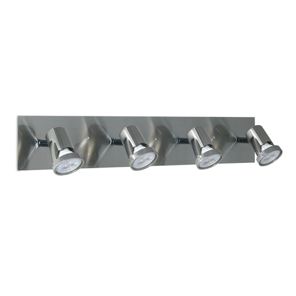 SILVER Aplique de 4 luces apto para lámparas led