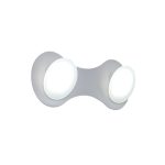 APLIQUE DRON  2 luces  Blanco led