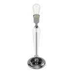 LAMPARA MESA SALOME  con columna de cristal