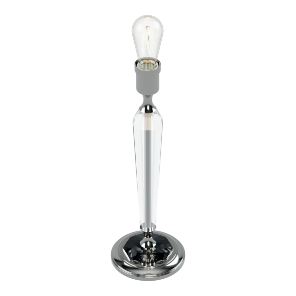 SALOME Lampara de Mesa con columna de cristal