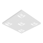 PLAFON FERREROS 5 luces led Blanco