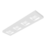 PLAFON FERREROS 4 luces led Blanco