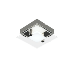 PLAFON BATTI 1 luz led Cromo