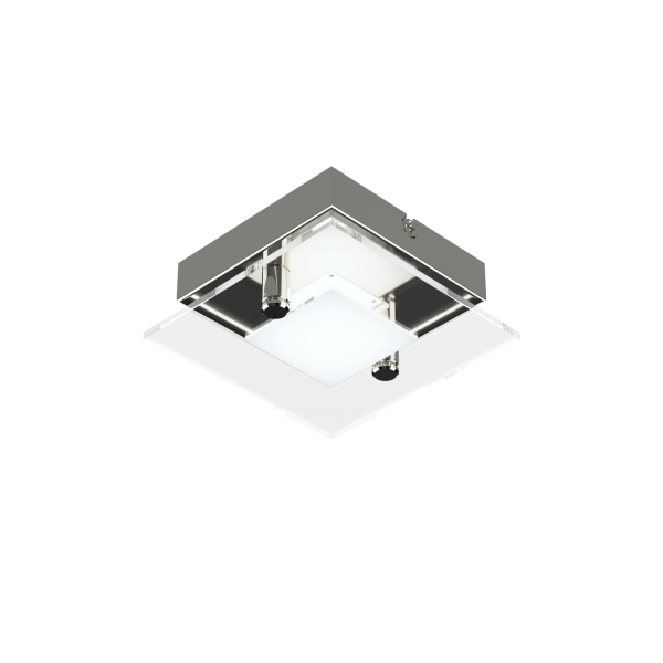 Plafón Batti 1 luz de led Cromo