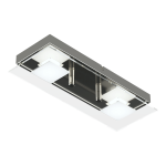 PLAFON/APLIQUE BATTI 2 luces  led Cromo