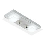 PLAFON/APLIQUE BATTI 2 luces  led Blanco