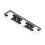 PLAFON/APLIQUE BATTI 3 luces  led Cromo