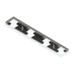 PLAFON/APLIQUE BATTI  4 luces  led Cromo