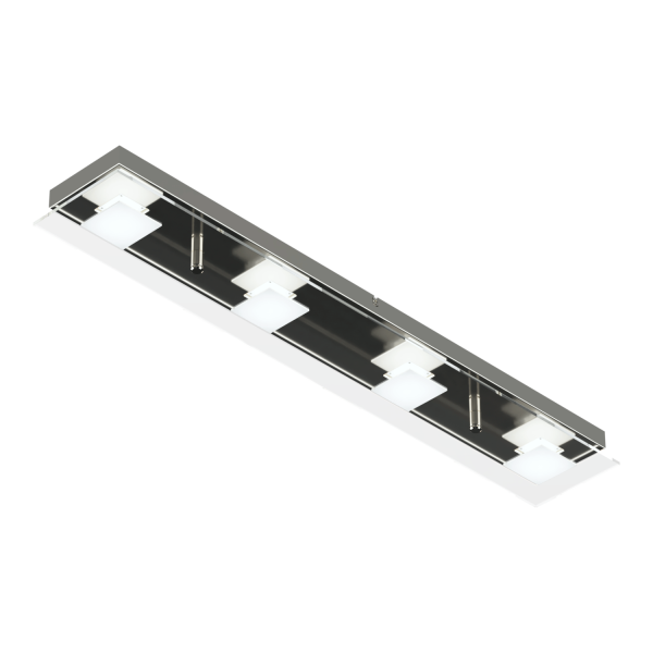 Batti Plafón/Aplique 4 luces de led Cromo