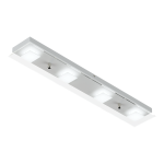 PLAFON/APLIQUE BATTI  4 luces  led Blanco