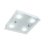 PLAFON BATTI 4 luces led Blanco