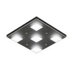 PLAFON BATTI 5 luces  led color Negro