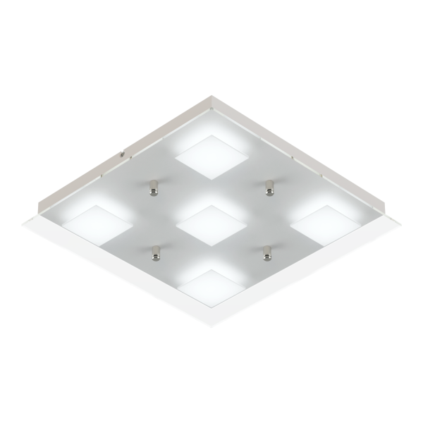 Plafón Batti 5 luces de led color Blanco