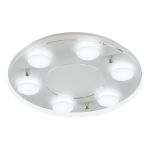 PLAFON CHARLY 6 luces led Blanco