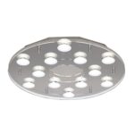 PLAFON CHARLY 12 luces led Cromo