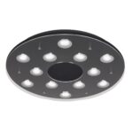 PLAFON CHARLY  12 luces led Negro