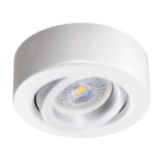 SEMI EMBUTIDO redondo dicro blanco apto led