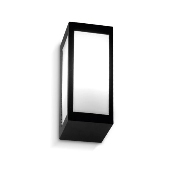 1104-F2L aplique negro 1 luz apto led