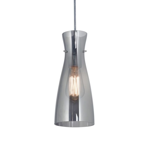 CROM colgante 1 luz cromo apto lampara led