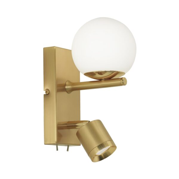 RELLEU oro mate 2 luces apto led