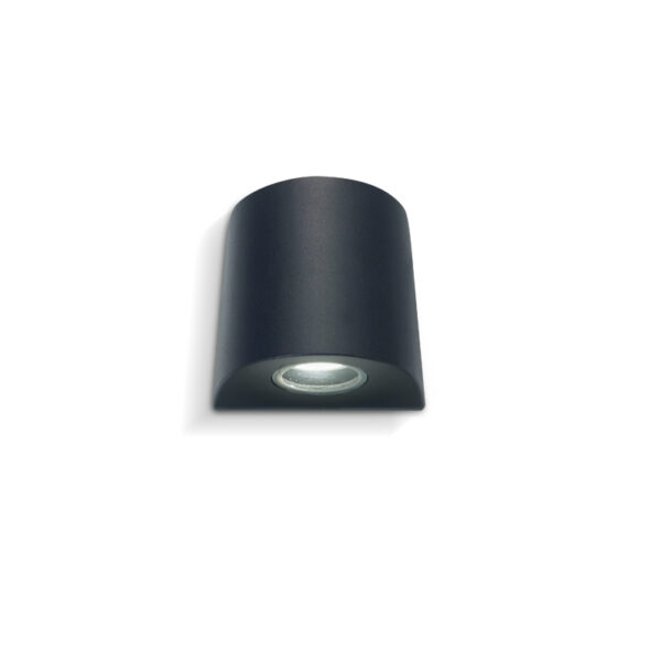 1710 aplique negro 1 luz apto led