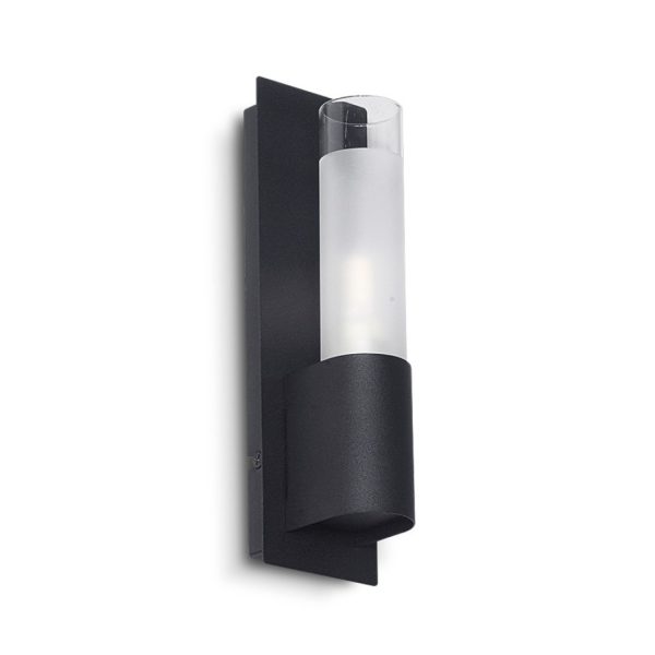 PUNTO aplique 1 luz negro apto lampara de led