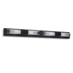 APLIQUE PUNTO  4 luces negro apto led