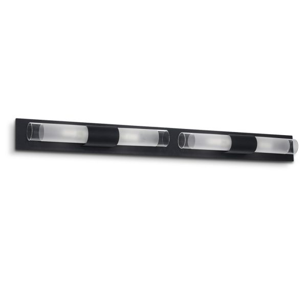 PUNTO aplique 4 luces negro apto lampara de led