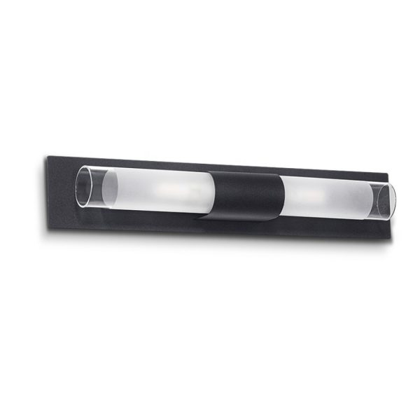 PUNTO aplique 2 luces negro apto lampara de led