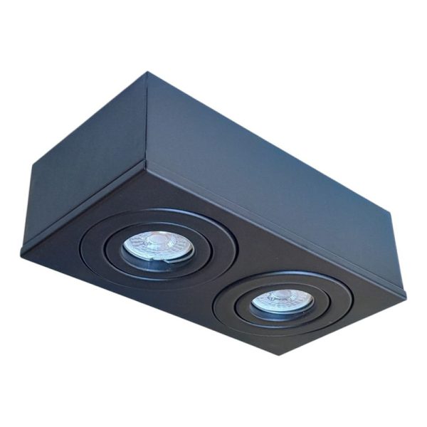 Cardanico de 2 luces negro apto led