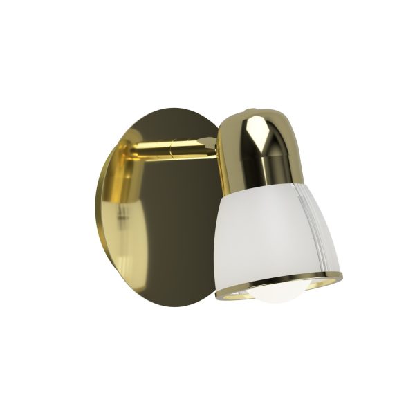 TIRAS aplique 1 luz oro apto lampara led