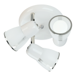 PLAFON TIRAS  3 luces blanco apto led