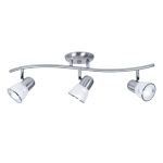 SISTEMA TIRAS  3 luces acero apto  led