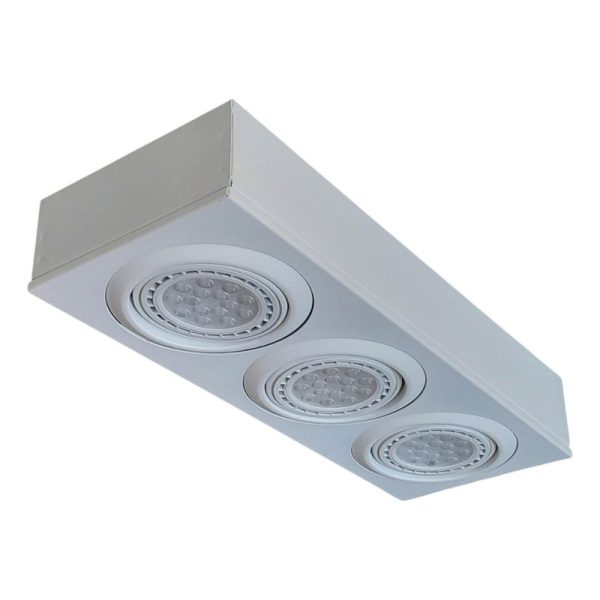 Cardanico de 3 luces blanco apto led
